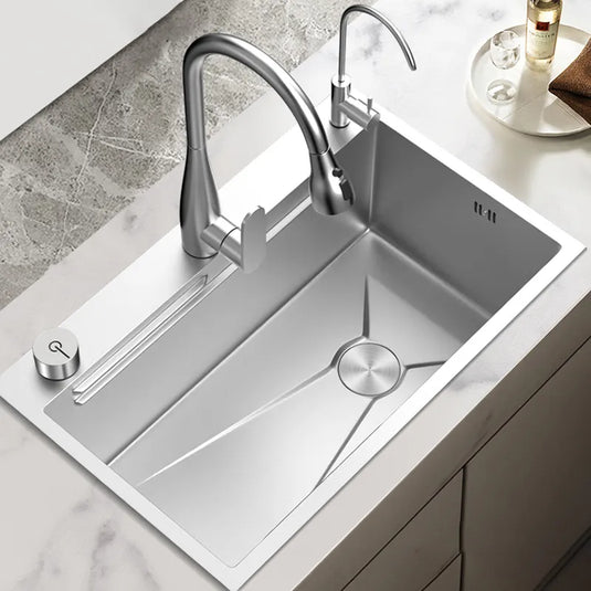 Stainless Steel Kitchen Sink Large Single Bowl Dishwasher Household Sink Handmade Sink Under The  Counter Basin For Kitchen